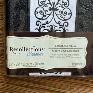 8” x 8”  Scrapbook with sticker set.  Girl themed and sports as well.  New!